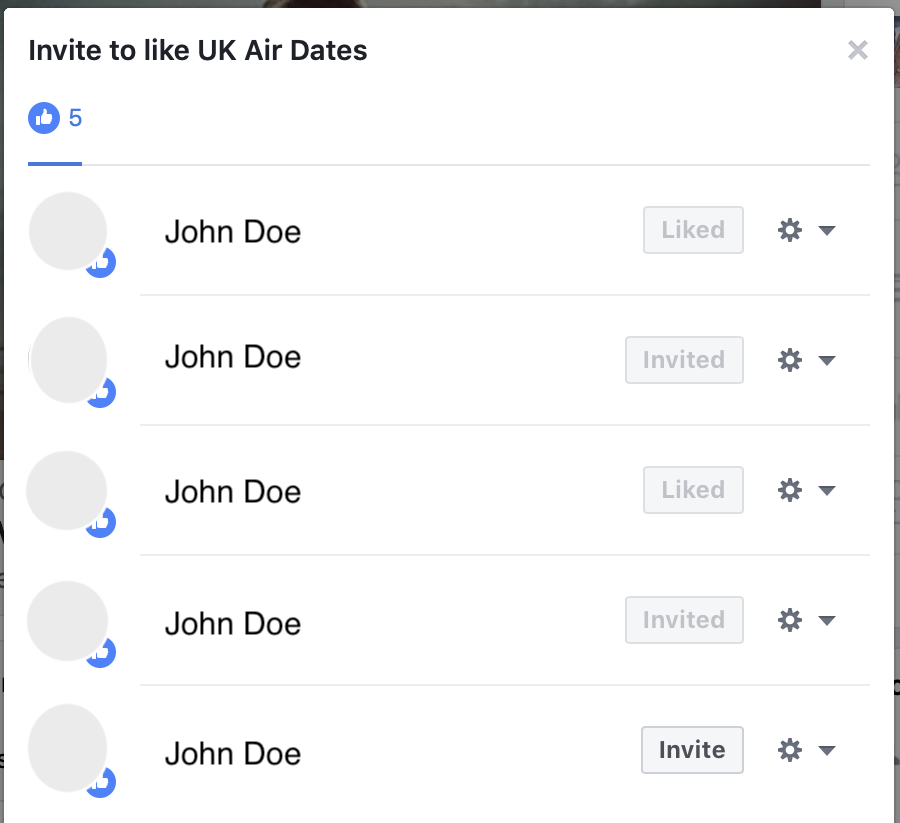 Inviting people who have liked your post
